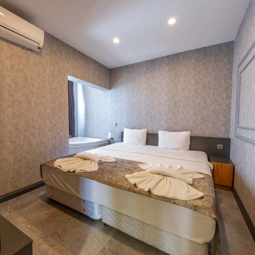 comfortable bedroom in junior suite holiday accommodation