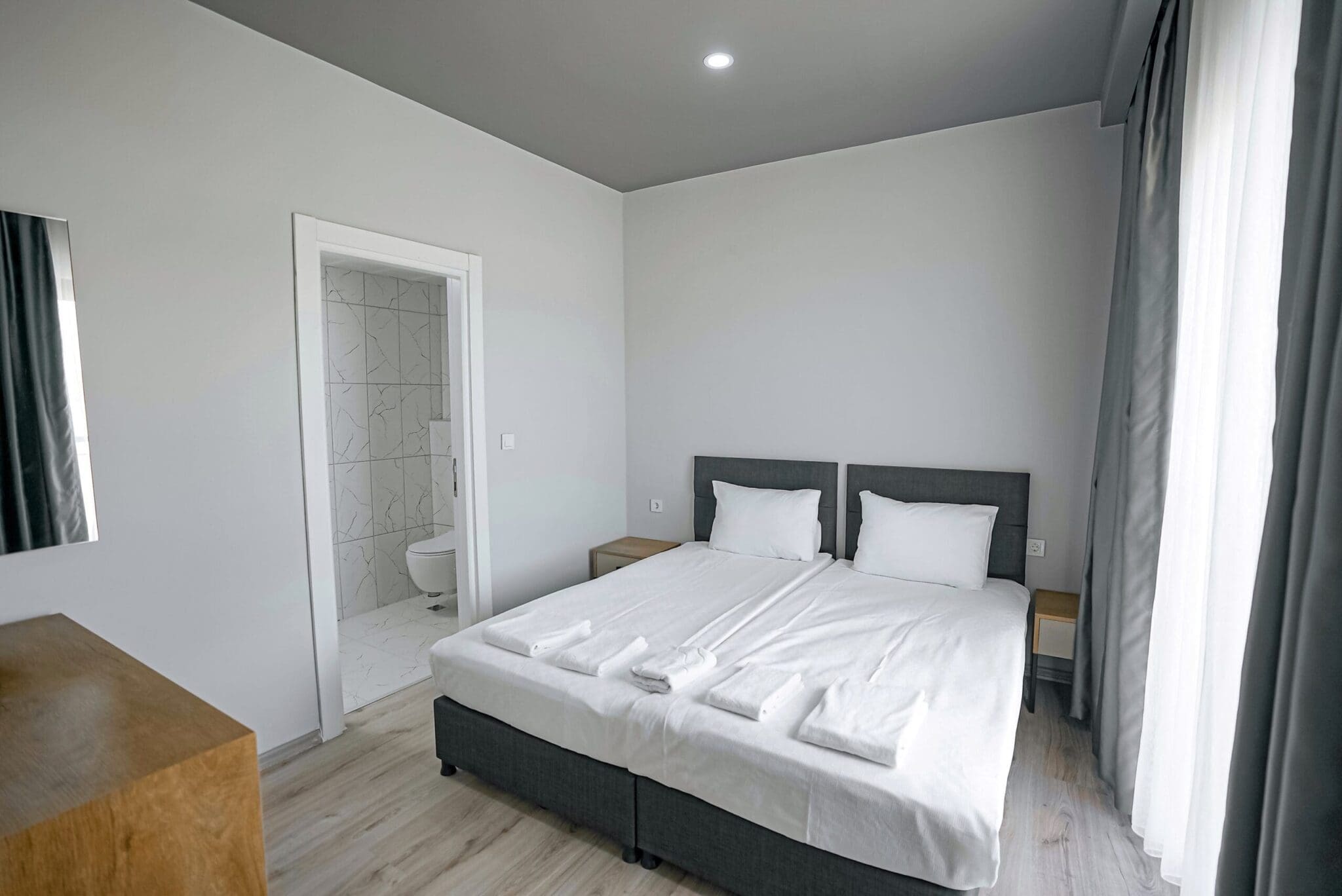 twin beds family room kundu birpa antalya